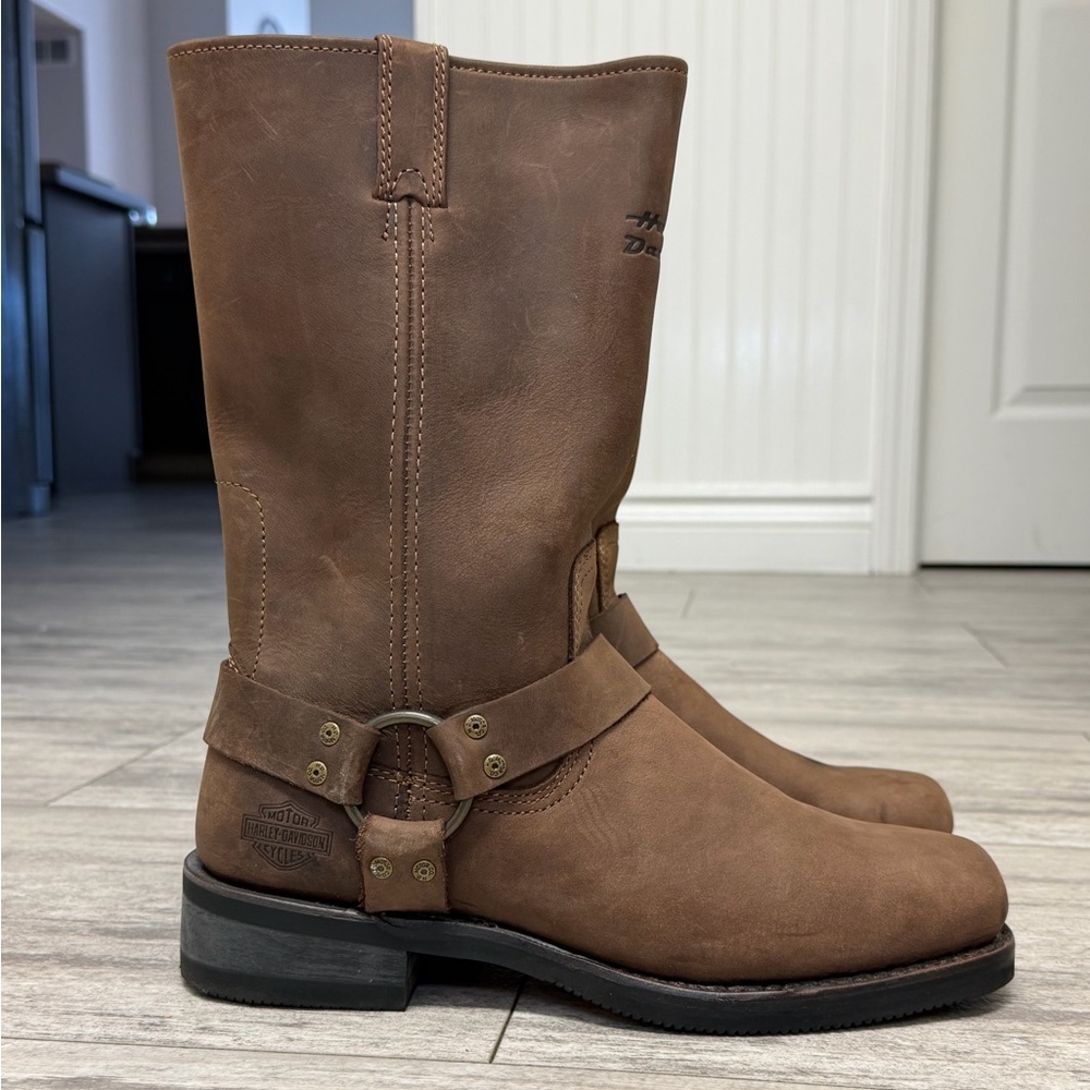 Harley-Davidson Brown Genuine leather Motorcycle Boots